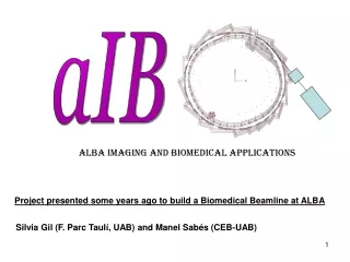 ALBA Imaging and Biomedical Applications