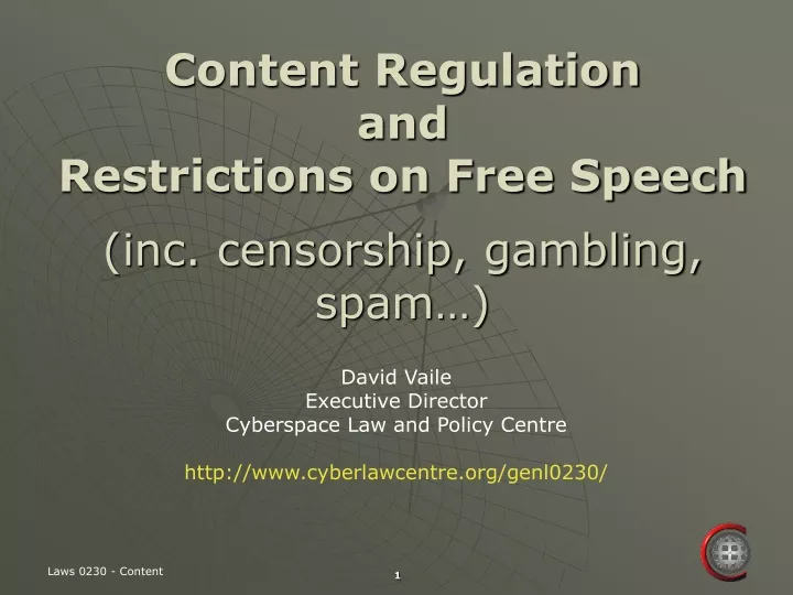 content regulation and restrictions on free speech inc censorship gambling spam