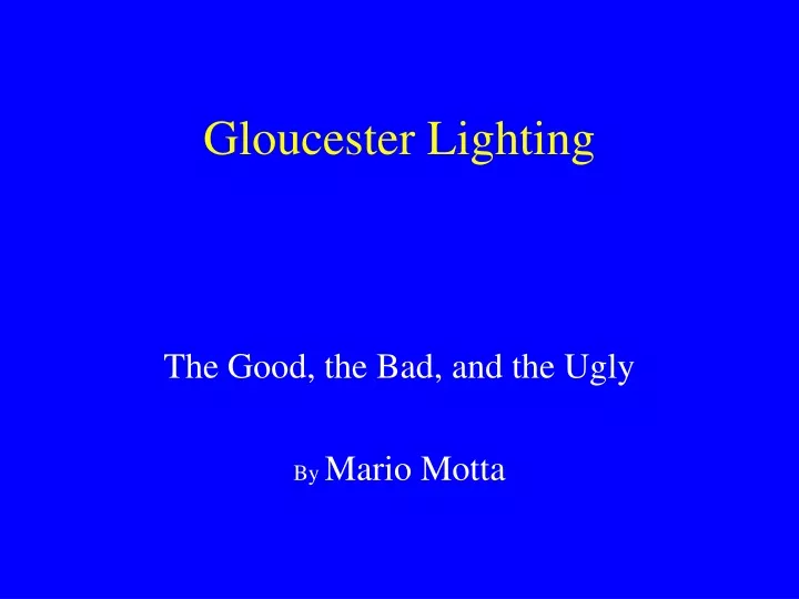 gloucester lighting