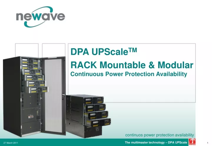 dpa upscale tm rack mountable modular continuous