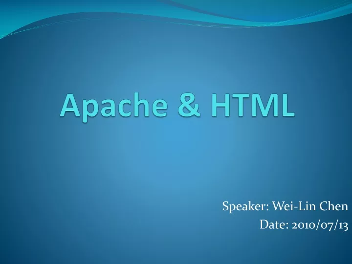 apache html