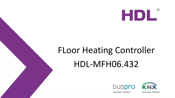 floor heating controller hdl m fh06 43 2