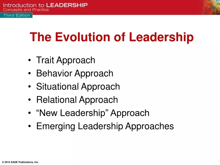 the evolution of leadership