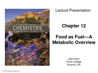 Chapter 12 Food as Fuel—A Metabolic Overview
