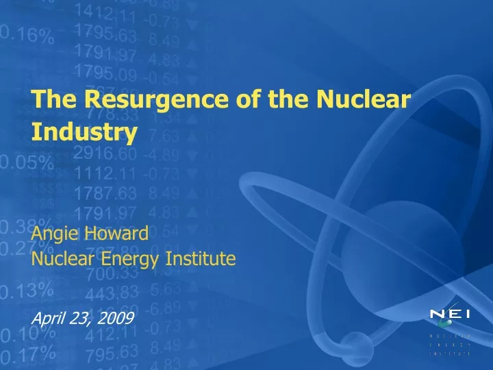 the resurgence of the nuclear industry angie