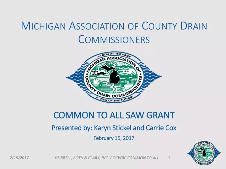 michigan association of county drain commissioners