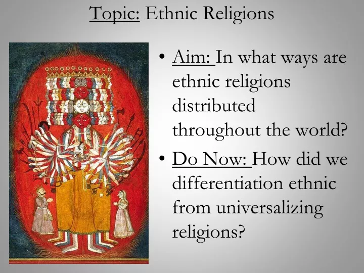 topic ethnic religions