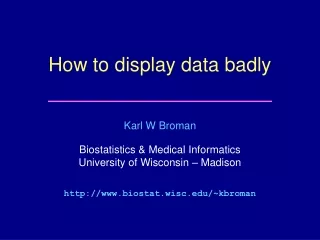 How to display data badly
