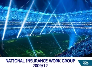 NATIONAL INSURANCE WORK GROUP 2009/12