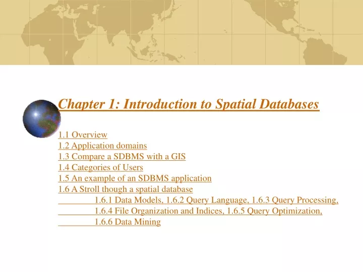 chapter 1 introduction to spatial databases