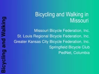 Bicycling and Walking in Missouri