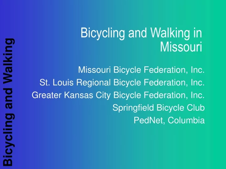 bicycling and walking in missouri