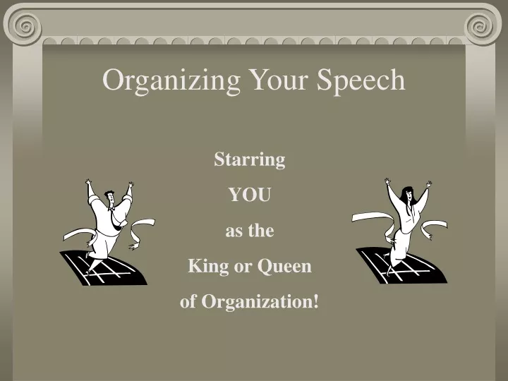 organizing your speech