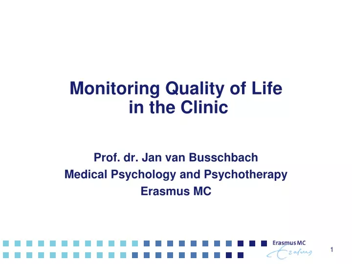 monitoring quality of life in the clinic