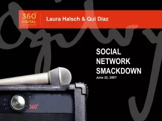 SOCIAL NETWORK SMACKDOWN June 22, 2007