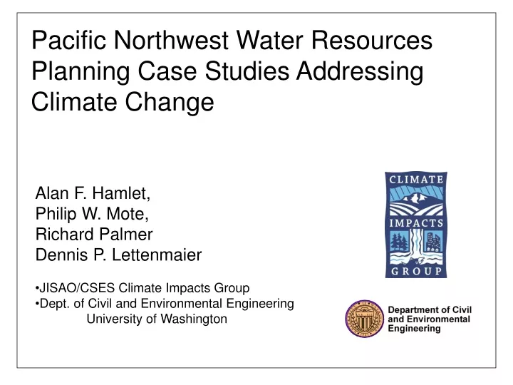 pacific northwest water resources planning case