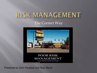 Risk Management