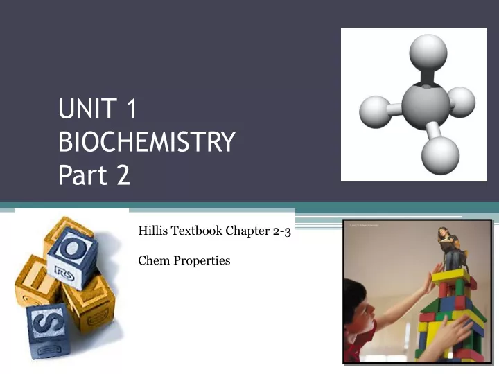 unit 1 biochemistry part 2