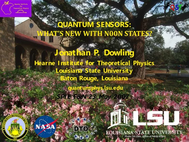quantum sensors what s new with n00n states