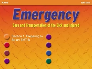 Section 1: Preparing to Be an EMT-B