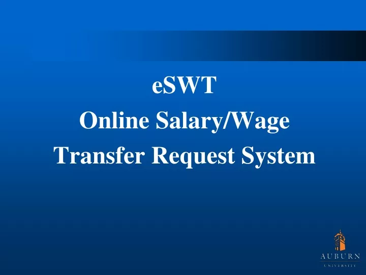eswt online salary wage transfer request system