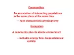 Community Structure and Resilience in Ecology - slide 1