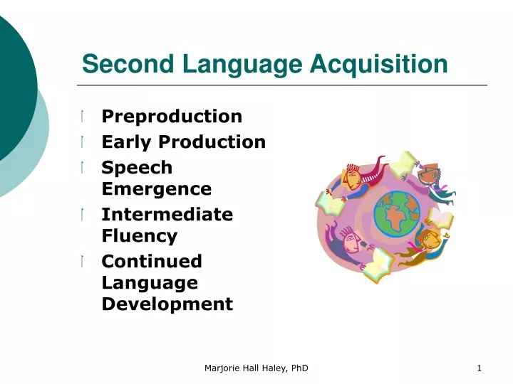 second language acquisition