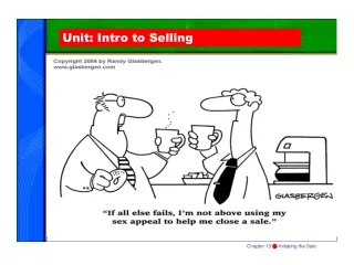 Unit: Intro to Selling