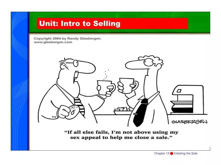 unit intro to selling
