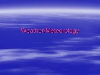 Weather/Meteorology