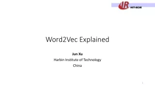 Word2Vec Explained