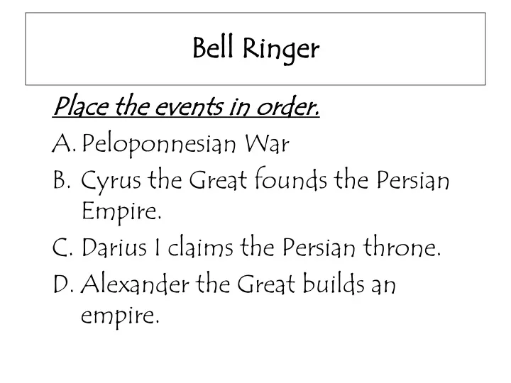 bell ringer