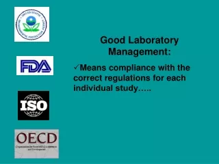 Good Laboratory Management: