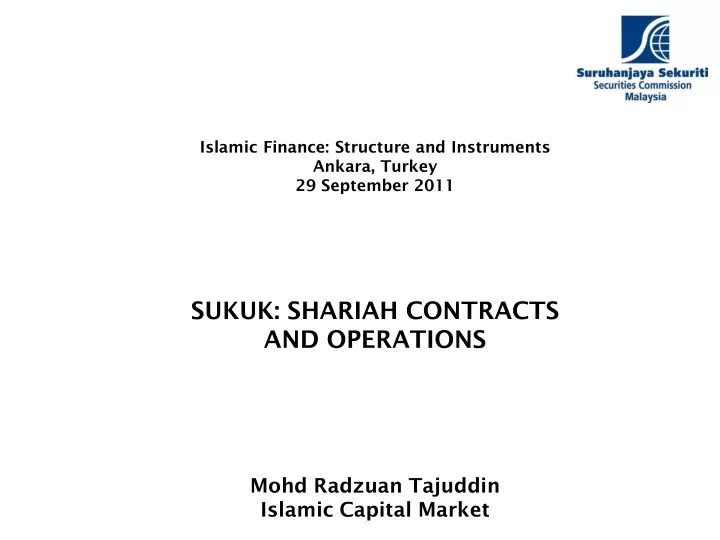islamic finance structure and instruments ankara