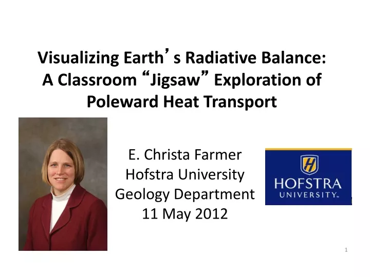 visualizing earth s radiative balance a classroom jigsaw exploration of poleward heat transport