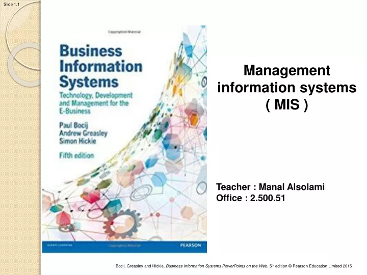 management information systems mis teacher manal