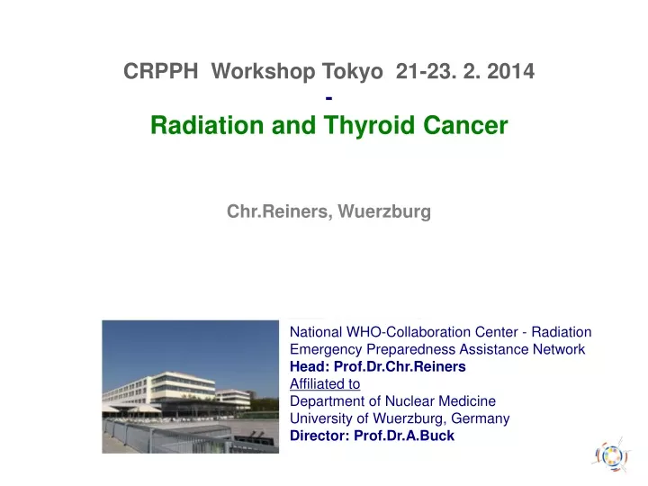 crpph workshop tokyo 21 23 2 2014 radiation