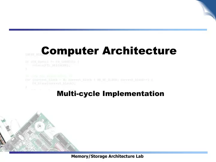 computer architecture