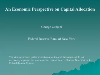 An Economic Perspective on Capital Allocation