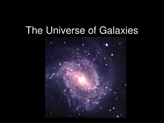 The Universe of Galaxies
