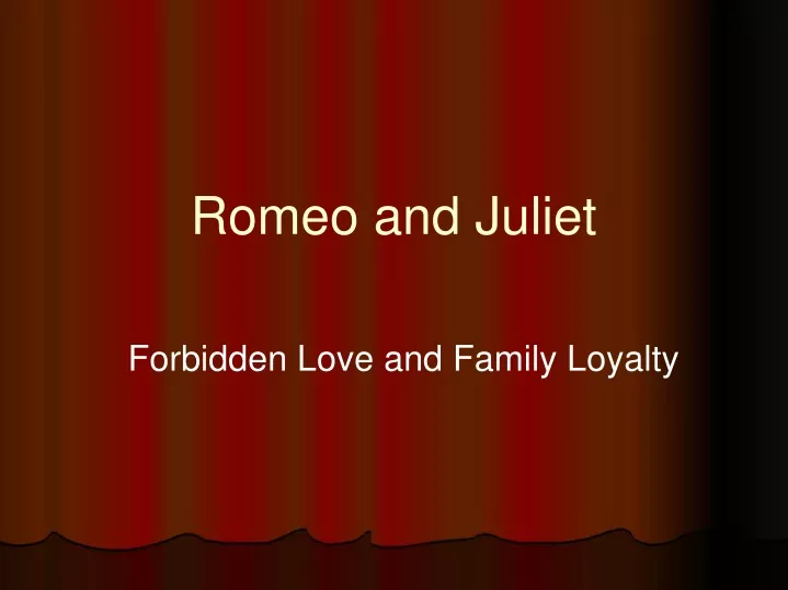 romeo and juliet