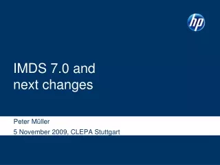 IMDS 7.0 and next changes