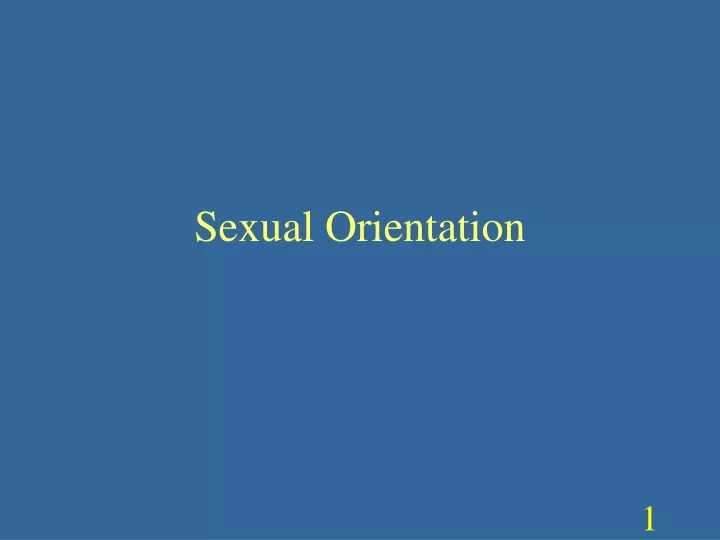 sexual orientation