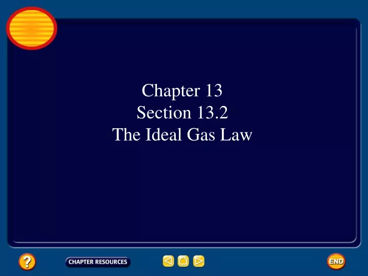 chapter 13 section 13 2 the ideal gas law