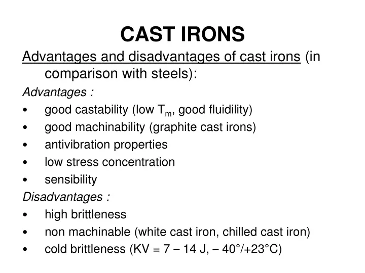 cast irons