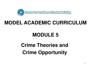 MODEL ACADEMIC CURRICULUM MODULE 5