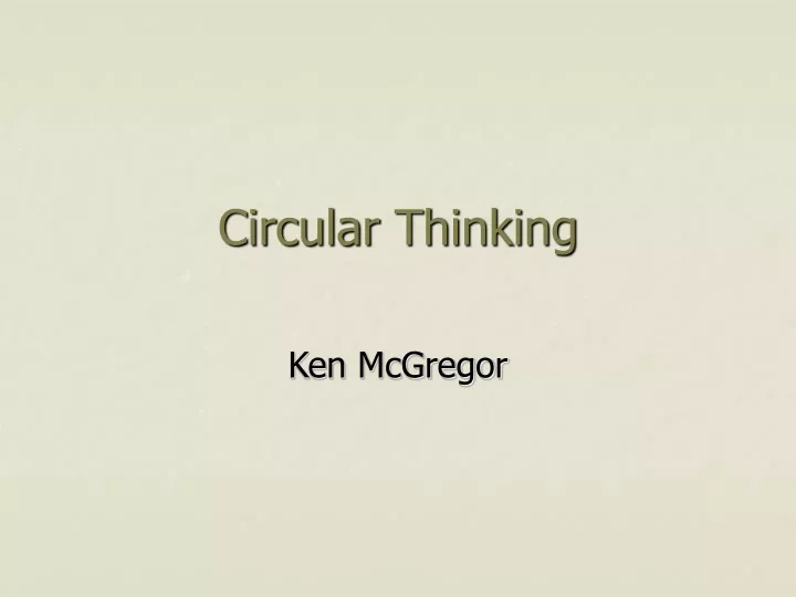 circular thinking