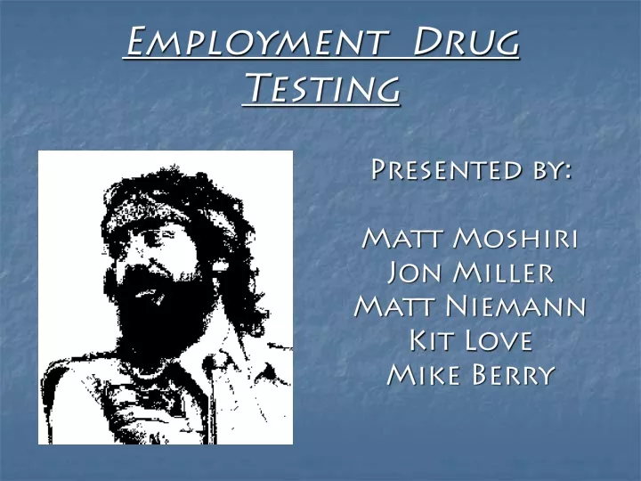 employment drug testing