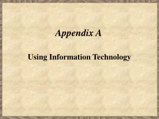 Appendix A