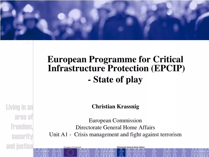 european programme for critical infrastructure